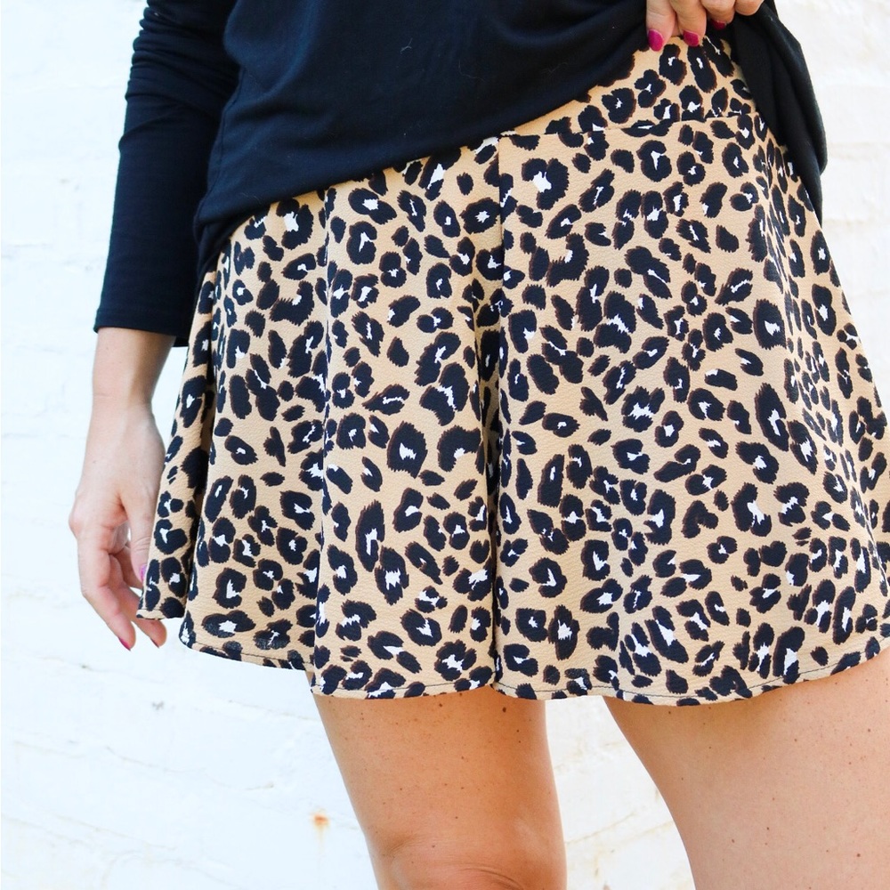 Leopard shorts